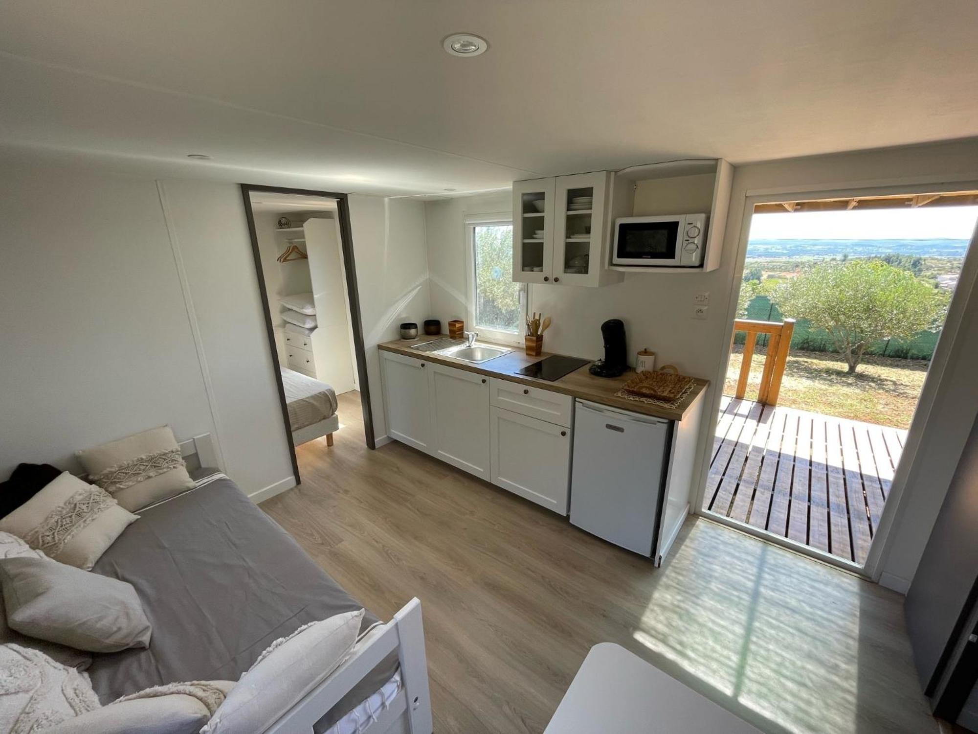 Lacoste  Mobil-Home En Pleine Nature A 3 Mins Du Lac Du Salagou Avec Vue Panoramique מראה חיצוני תמונה